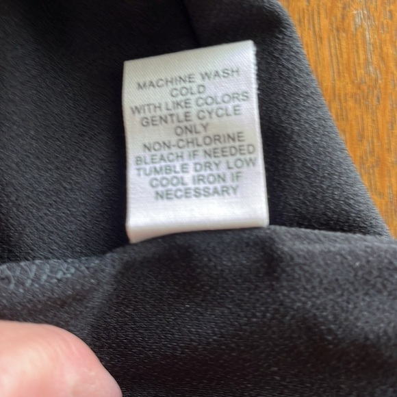 NWT Adyson Parker Tie-Waist Midi Knotted Sash Sheath Black Dress XS - Picture 14 of 14